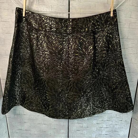 Lane Bryant Womens skirt Gold Black Metallic whimsigoth Y2K Vamp plus size - Picture 2 of 10